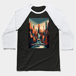 Abstract New York City NYC Baseball T-Shirt